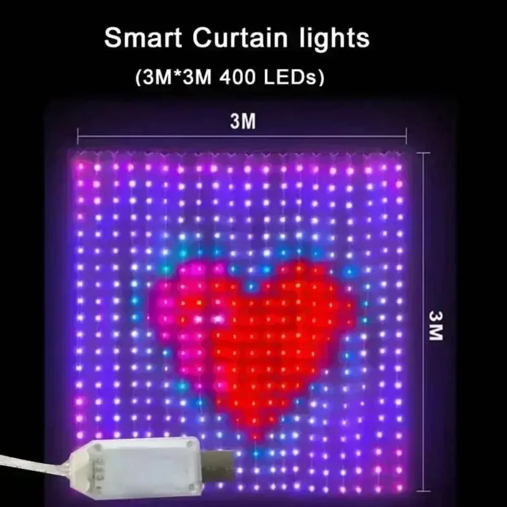 ستائر إضاءة LED بكسل مع تحكم ع - مراجعة Home Decor Free App وسعره
