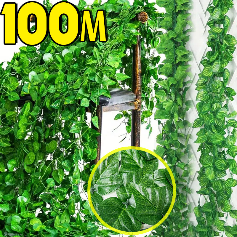 100/2 متر الاصطناعي الأخضر الل - مراجعة Rattan Plant Basket وسعره