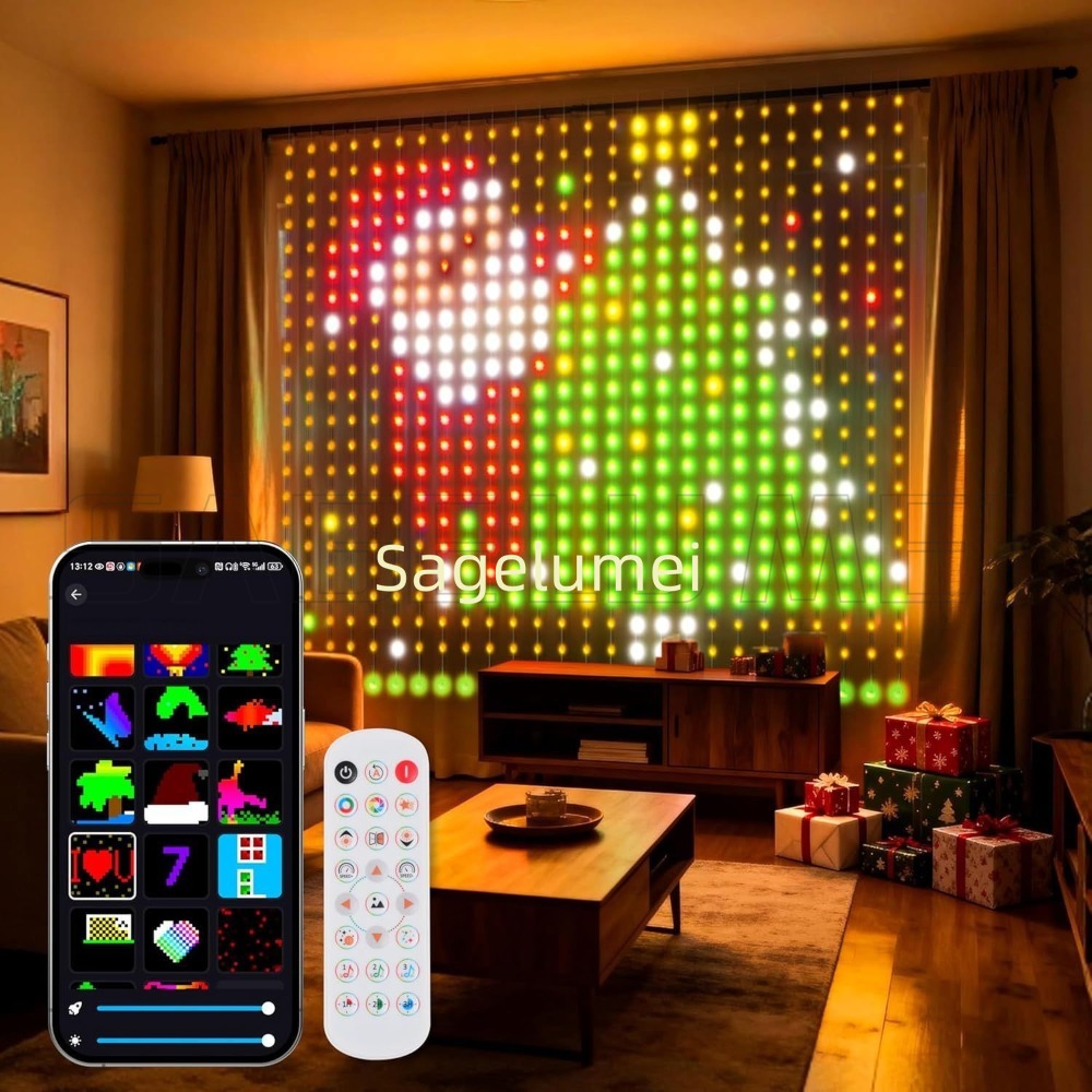 إضاءة ستائر ذكية LED بطول 1.6  - مراجعة Home Decor Free App وسعره