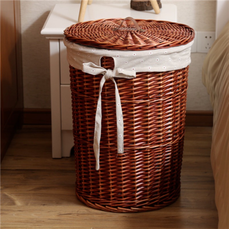 خمر نمط الروطان المنسوجة الملا - مراجعة Rattan Plant Basket وسعره