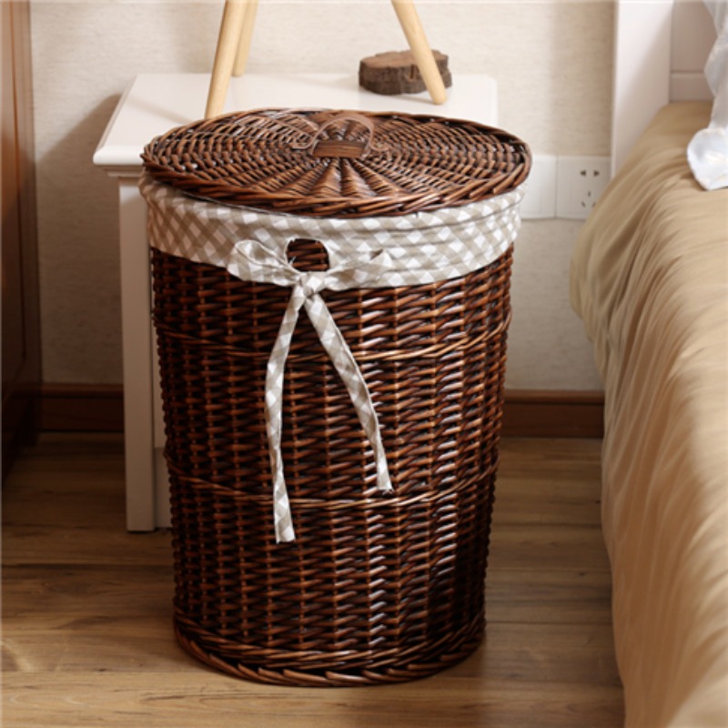 خمر نمط الروطان المنسوجة الملا - مراجعة Rattan Plant Basket وسعره