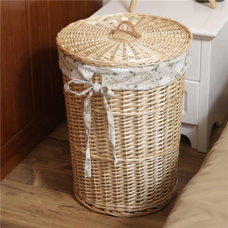 خمر نمط الروطان المنسوجة الملا - مراجعة Rattan Plant Basket وسعره