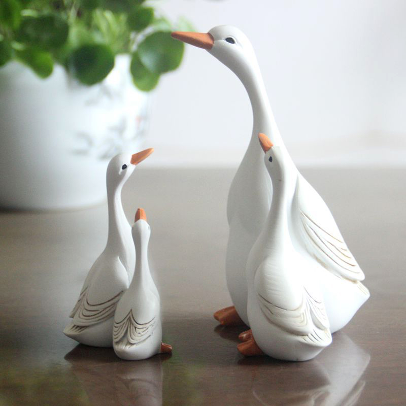 متعة لطيف بطة الراتنج تمثال ال - مراجعة Home Decor Za وسعره